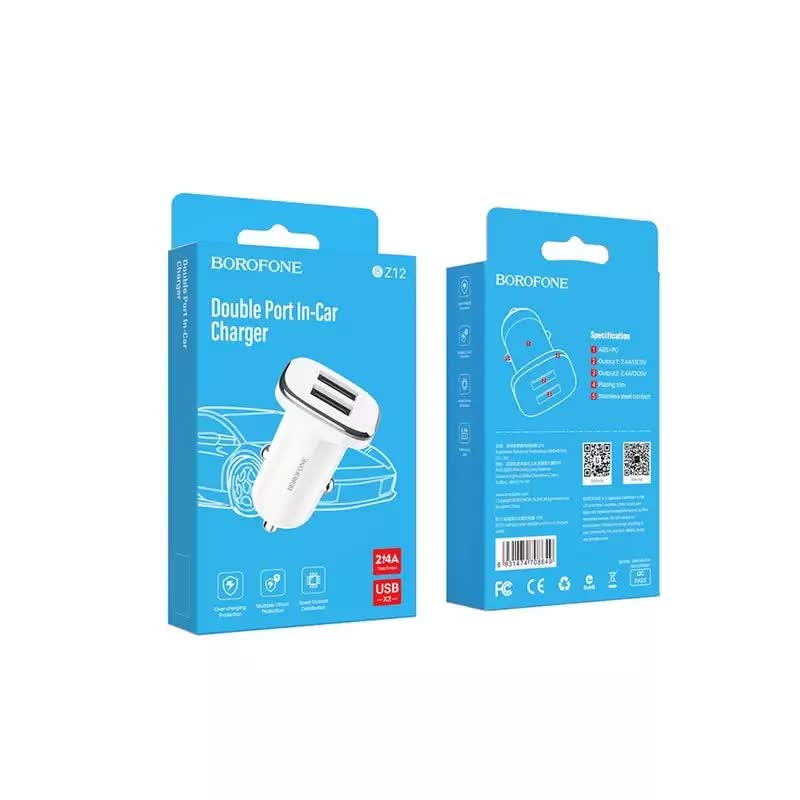 شارژر فندکی بروفون Borofone مدل Bz12