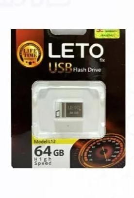 فلش مموری Leto Fix مدل L12  ظرفیت 64GB - نقره ای