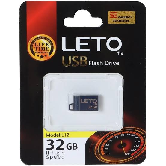 فلش مموری Leto Fix مدل L12 ظرفیت 32GB - نقره ای