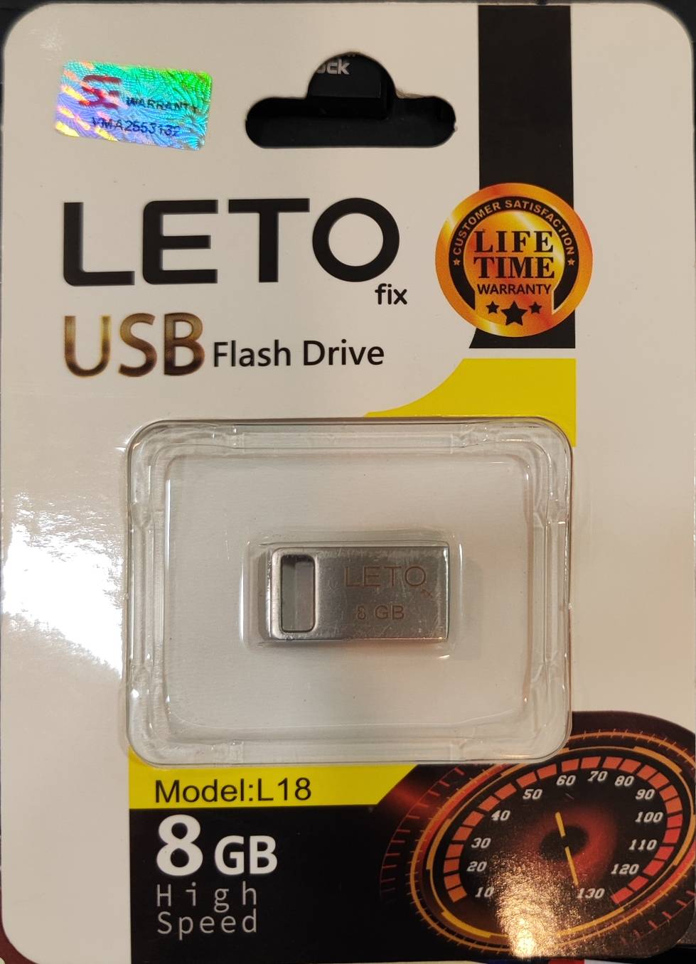 فلش مموری Leto Fix مدل L18 USB2.0 ظرفیت 8GB - نقره ای