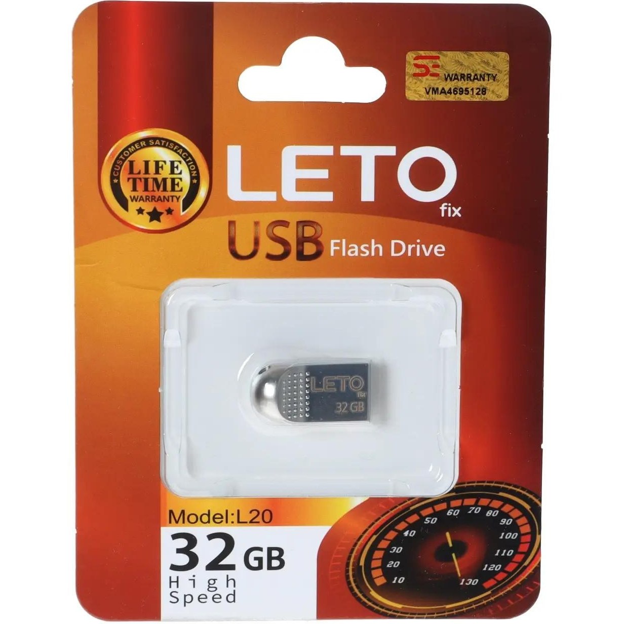 فلش مموری Leto Fix مدل L20 ظرفیت 32GB - نقره ای
