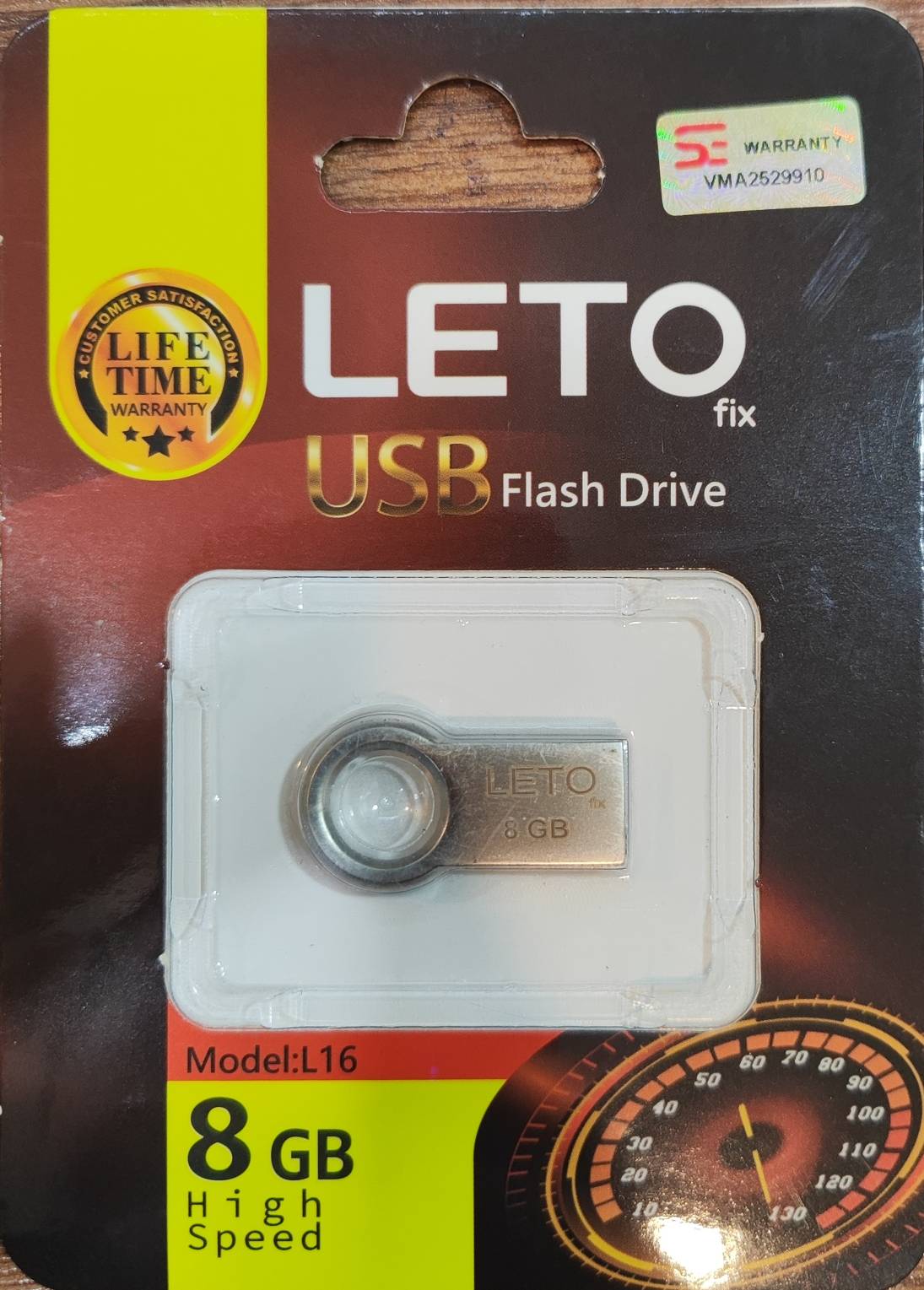 فلش مموری Leto Fix مدل L16 ظرفیت 8GB - نقره ای