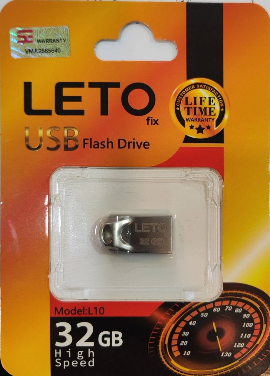 فلش مموری Leto Fix مدل L10 ظرفیت 32GB - نقره ای