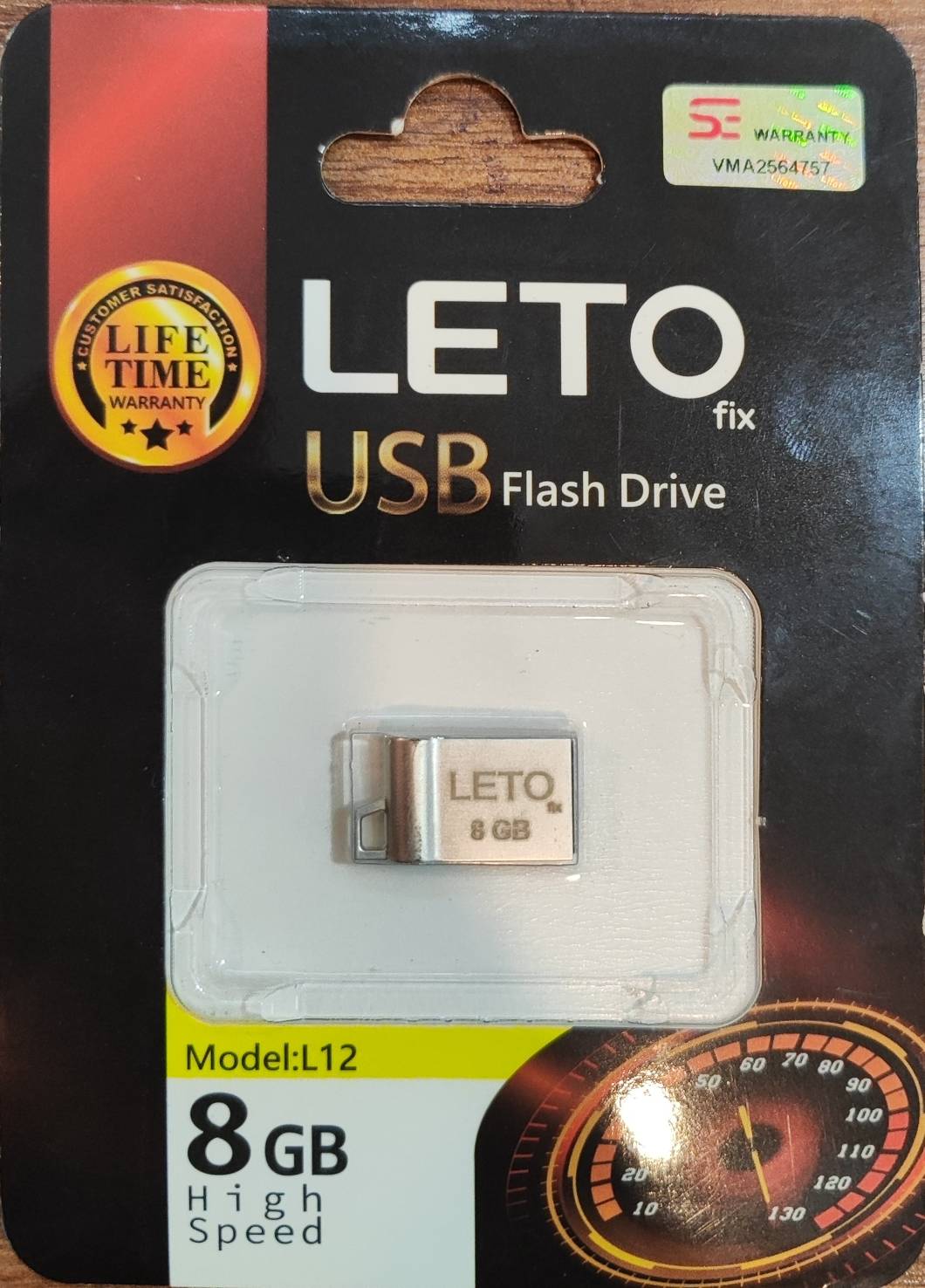 فلش مموری Leto Fix مدل L12 ظرفیت 8GB - نقره ای