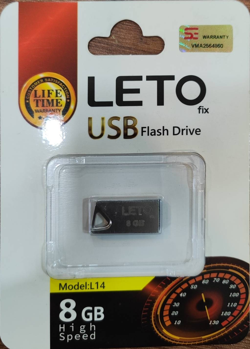 فلش مموری Leto Fix مدل L14 ظرفیت 8GB - نقره ای